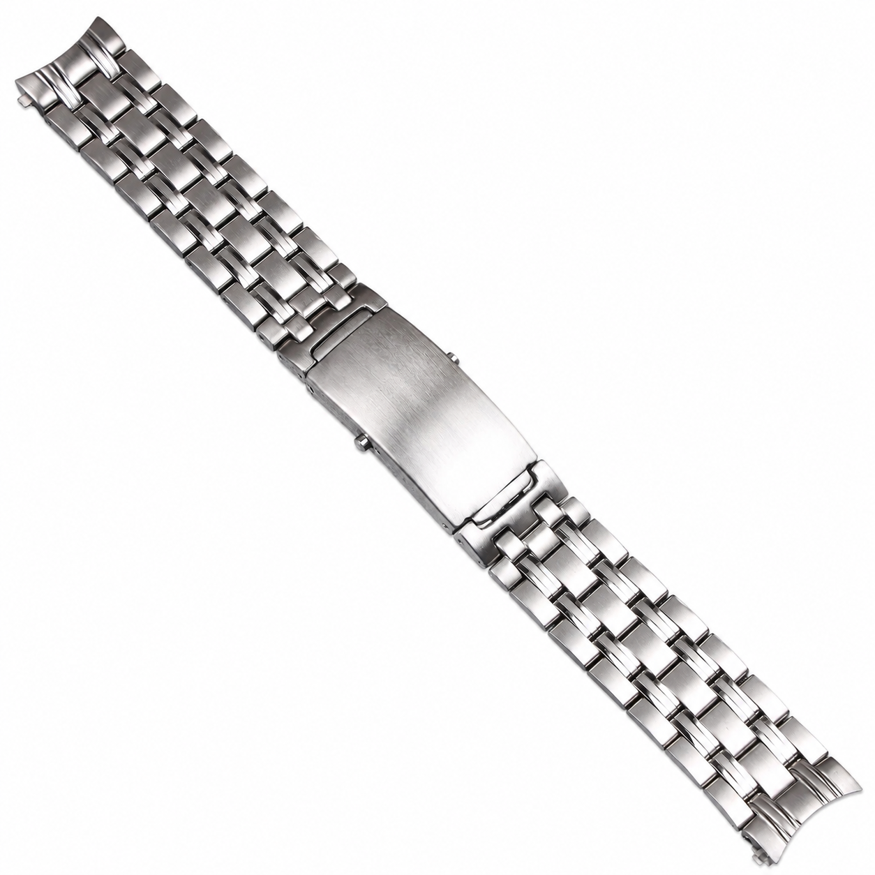 Bracciale in acciaio 316L 20mm compatibile con Omega Seamaster e Speedmaster – 9 file di maglie – Chiusura deployante