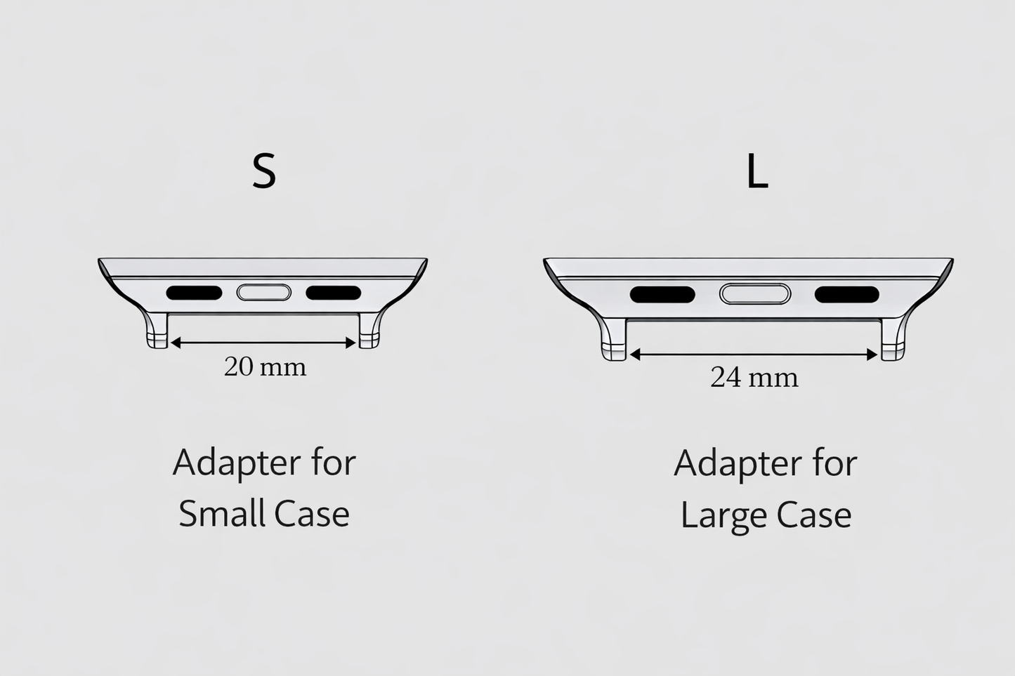 Adaptateur de Bracelet Montre pour Apple Watch Connecteur band  - Serie 1 à 11 / SE - Ultra