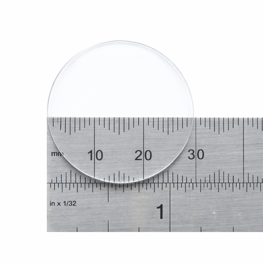 Verre Montre Minéral Compatible avec Casio - Plat Rond - 1 Pièce