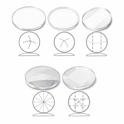 Verre Montre Bombé Plat Compatible avec Casio - Minéral / Rond - 1 Pièce