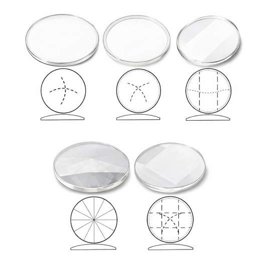 Verre Montre Bombé Plat Compatible avec Casio - Minéral / Rond - 1 Pièce