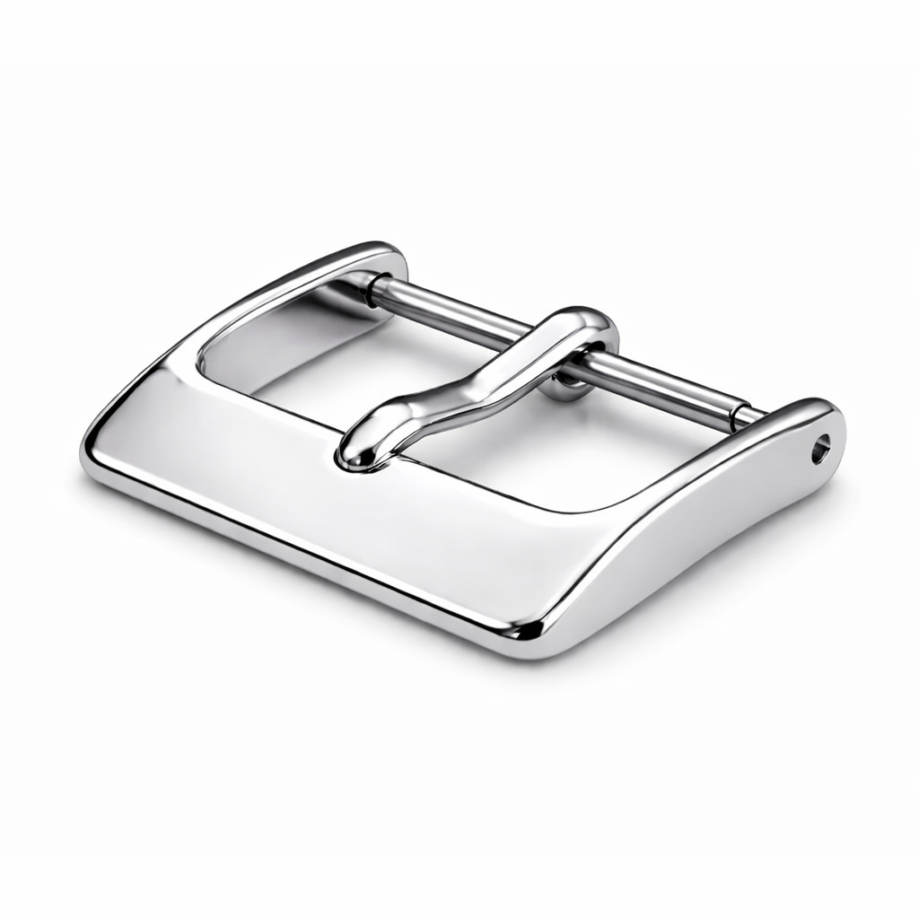 Masar Boucle, Fermoir Bracelet Montre - Aluminium Argent Poli Miroir | Ardillon 1,75mm - 1 Pc
