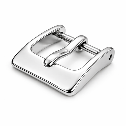 Masar Boucle, Fermoir Bracelet Montre - Aluminium Argent Poli Miroir | Ardillon 1,75mm - 1 Pc