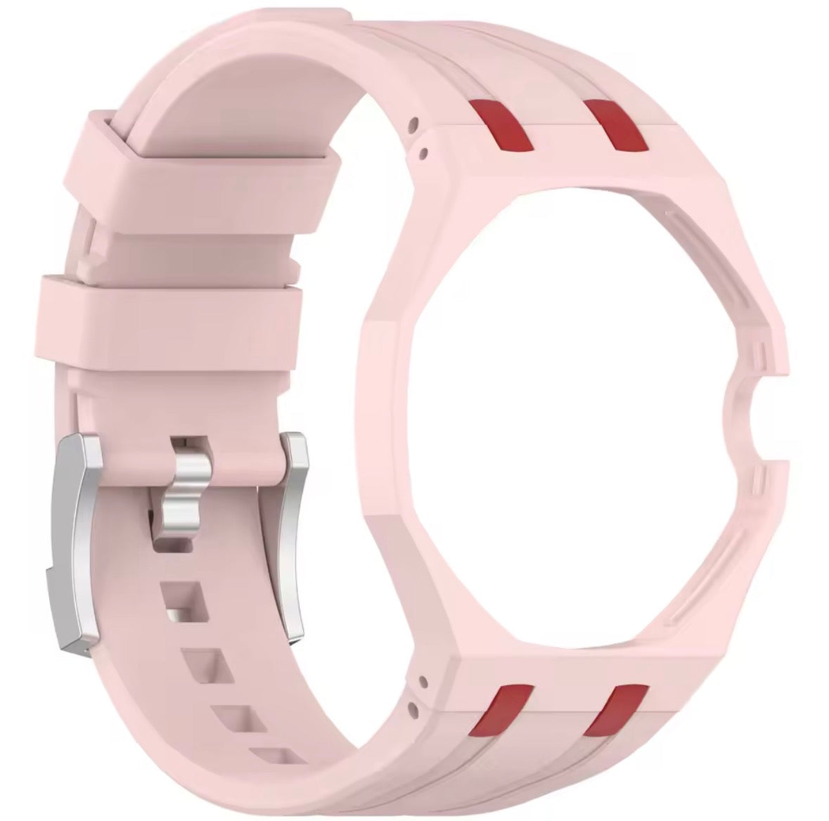 Masar Bracelet compatible avec Swatch Royal Pop x AP - Savonnette → couronne à 3h - Silicone