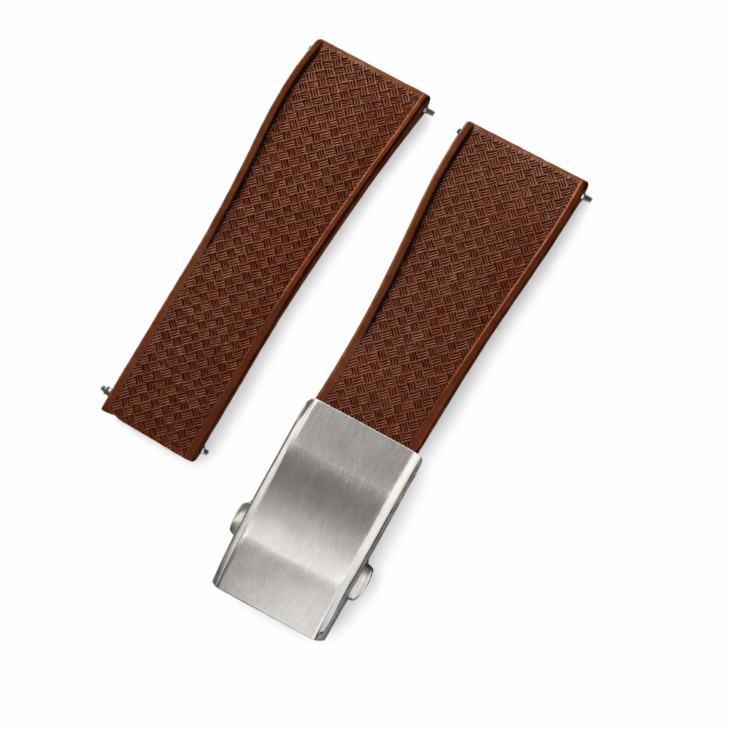 Masar Bracelet Montre Caoutchouc FKM - Racing - Libération Rapide - Boucle Déployante