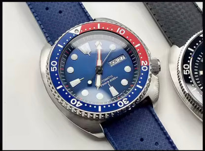 Bracelet Montre Silicone Alternative au caoutchouc Fkm - Rapide Boucle Noire
