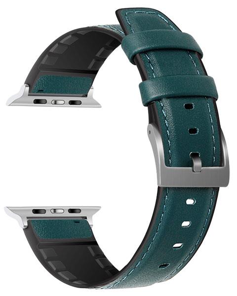 Cinturino Ibrido Pelle TPU - Compatibile con Apple Watch
