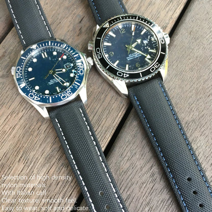 Cinturino di ricambio per orologio astronomico in tela e pelle per Omega Seam84300, Planet-Ocean SeATM, cinturino in nylon Hamilton, 20mm, 22mm, 19mm, 21mm