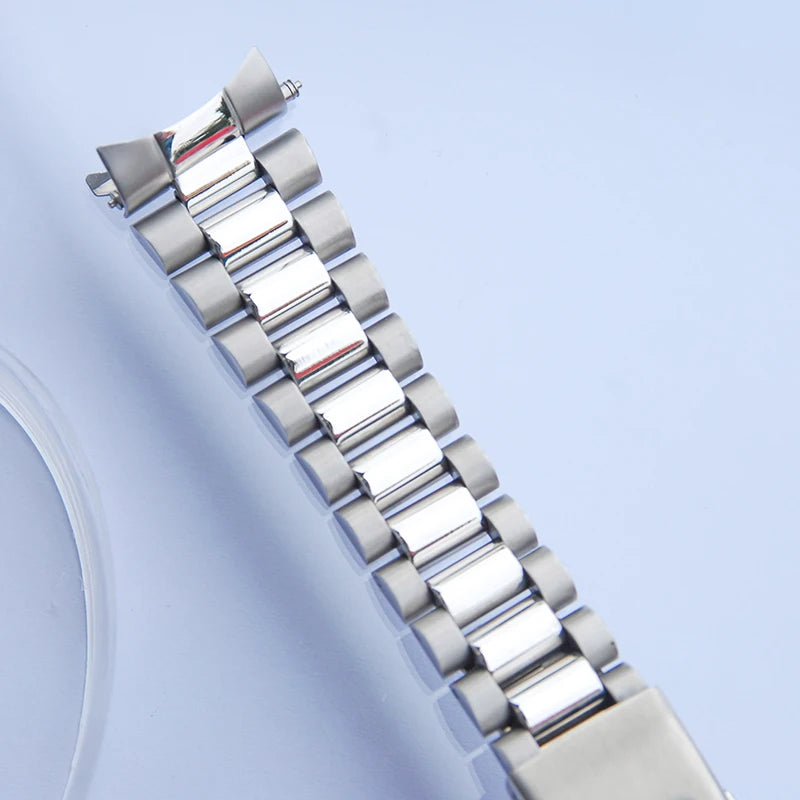 Cinturino per orologio curvo Timelee da 20 mm in acciaio inossidabile OYSTER BRACELET MOD per SKX013 SKX015