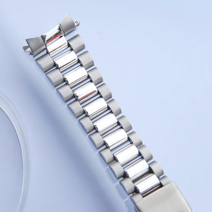 Cinturino per orologio curvo Timelee da 20 mm in acciaio inossidabile OYSTER BRACELET MOD per SKX013 SKX015