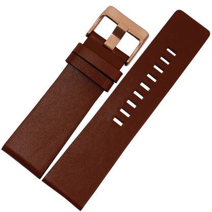 22 24 26 28 30mm 32mm Leather Watch Strap for Diesel Watch, Wristwatch Band for DZ4343 DZ7293 DZ7333