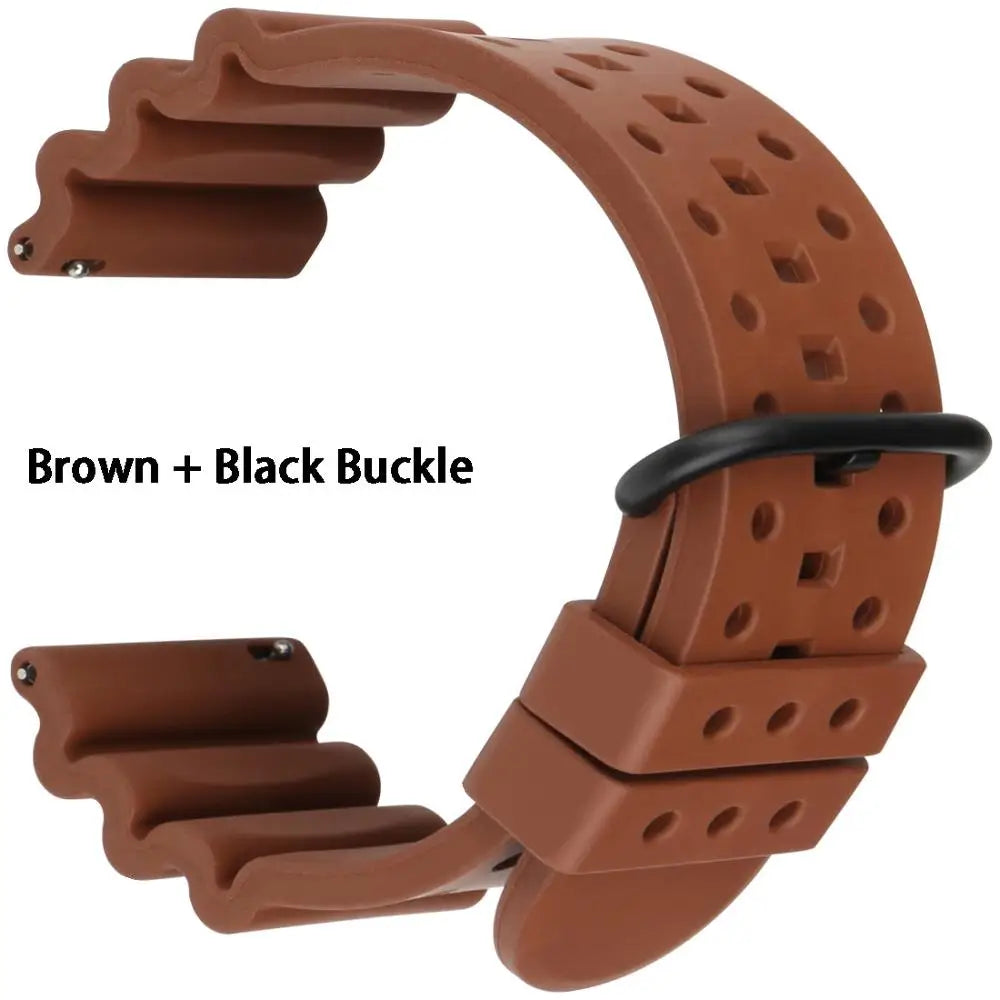 Bracelets de montre en caoutchouc à dégagement rapide, 20mm 22mm 24mm, accessoires de montre, Bracelet de montre de Sport Orange, ceinture de montre intelligente pour Casio