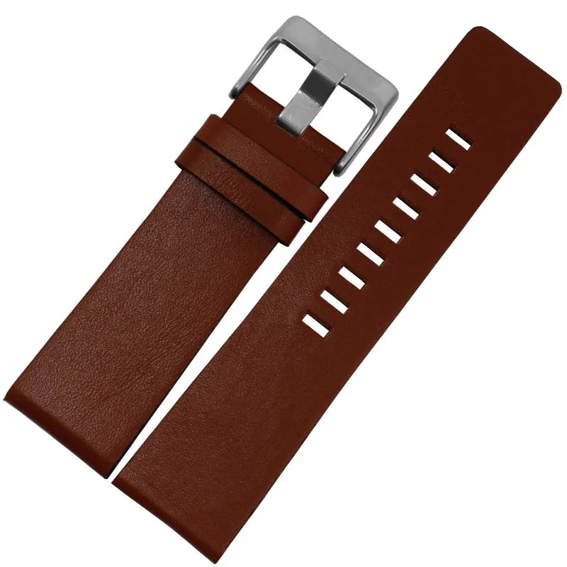 22 24 26 28 30mm 32mm Leather Watch Strap for Diesel Watch, Wristwatch Band for DZ4343 DZ7293 DZ7333
