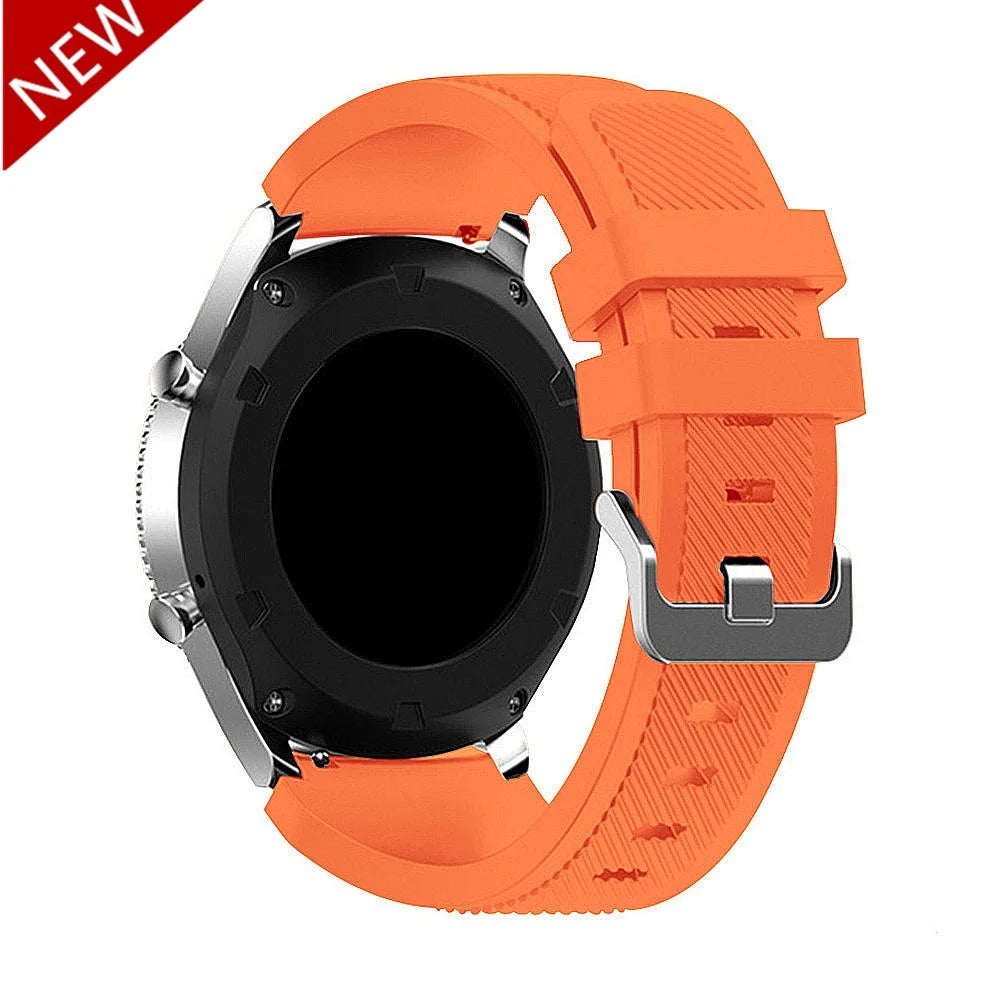 22mm soft silicone strap for Samsung Galaxy Watch 3 46mm Gear S3 Huawei Watch GT GT2 46mm comfortable strap for Amazfit GTR 47mm