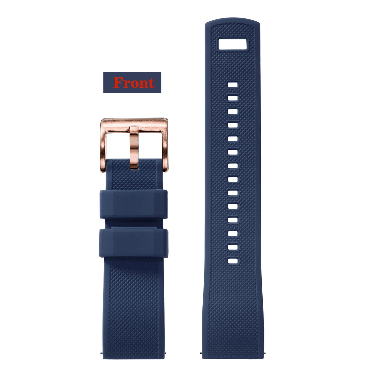 Bracelet de montre en Silicone de qualité supérieure, 18mm 20mm 22mm, à dégagement rapide, en caoutchouc, de remplacement
