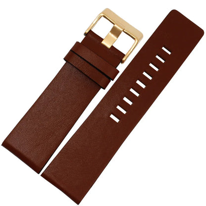 22 24 26 28 30mm 32mm Leather Watch Strap for Diesel Watch, Wristwatch Band for DZ4343 DZ7293 DZ7333