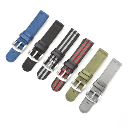 Bracelet de montre en nylon de qualité supérieure à dégagement rapide, bracelet de montre, ceinture de sécurité, rayures militaires, remplacement, accessoires de montre, 20mm, 22mm