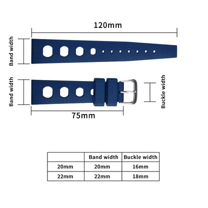 Bracelet de montre Rally en Caoutchouc FKM Premium - Rapide - Universel
