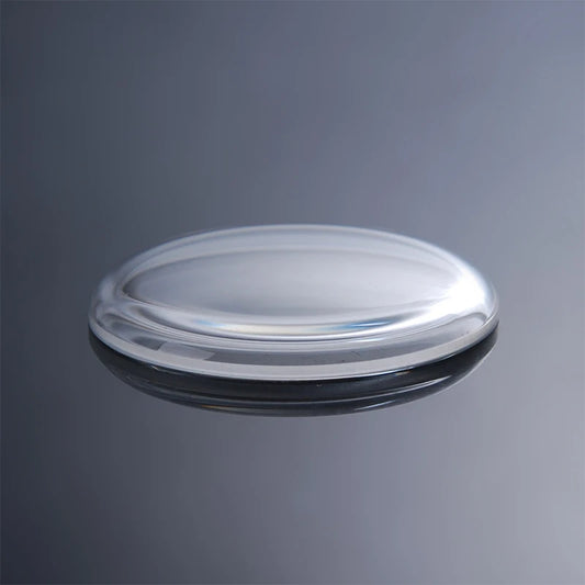 Crystal watch glass, domed stepped top, diameter range 28 mm to 30.5 mm