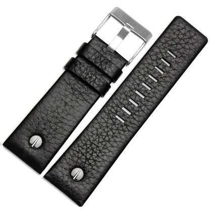 Genuine Leather Watch Strap 22 24 26 27 28 30 32mm, for Diesel DZ7370 DZ7313 DZ7413 DZ7257, leather watch band
