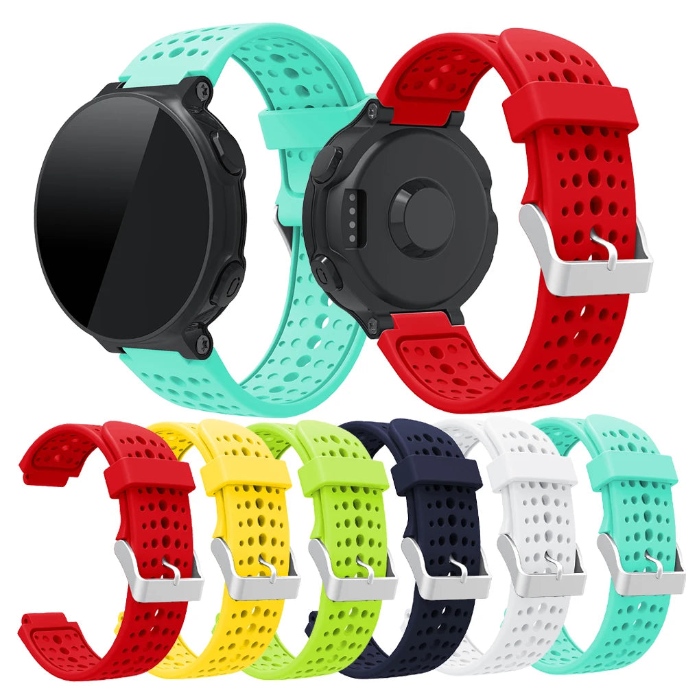 Cinturino per orologio Garmin Forerunner 235 235 Lite 735XT, cinturino in silicone per Forerunner 220 230 620 630