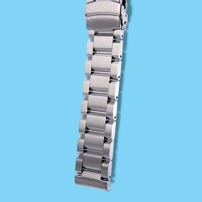 Cinturino per orologio da uomo in acciaio inossidabile, maglie metalliche, 22 mm, accessori per orologio automatico