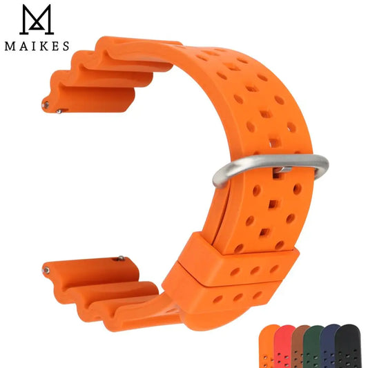 Bracelets de montre en caoutchouc à dégagement rapide, 20mm 22mm 24mm, accessoires de montre, Bracelet de montre de Sport Orange, ceinture de montre intelligente pour Casio