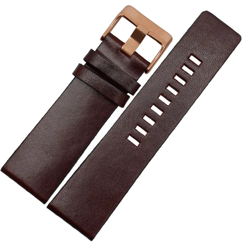 22 24 26 28 30mm 32mm Leather Watch Strap for Diesel Watch, Wristwatch Band for DZ4343 DZ7293 DZ7333