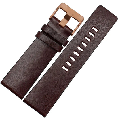 22 24 26 28 30mm 32mm Leather Watch Strap for Diesel Watch, Wristwatch Band for DZ4343 DZ7293 DZ7333