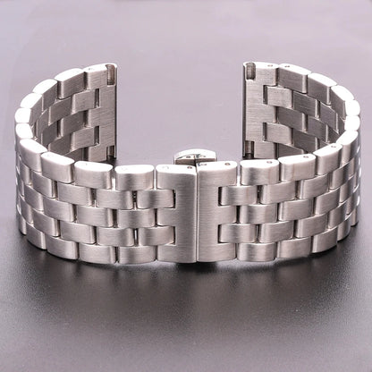 Montre Barcelet 20 22 24 26mm bracelets de montre en acier inoxydable femmes hommes argent bracelet de montre en métal brossé fermoir de déploiement