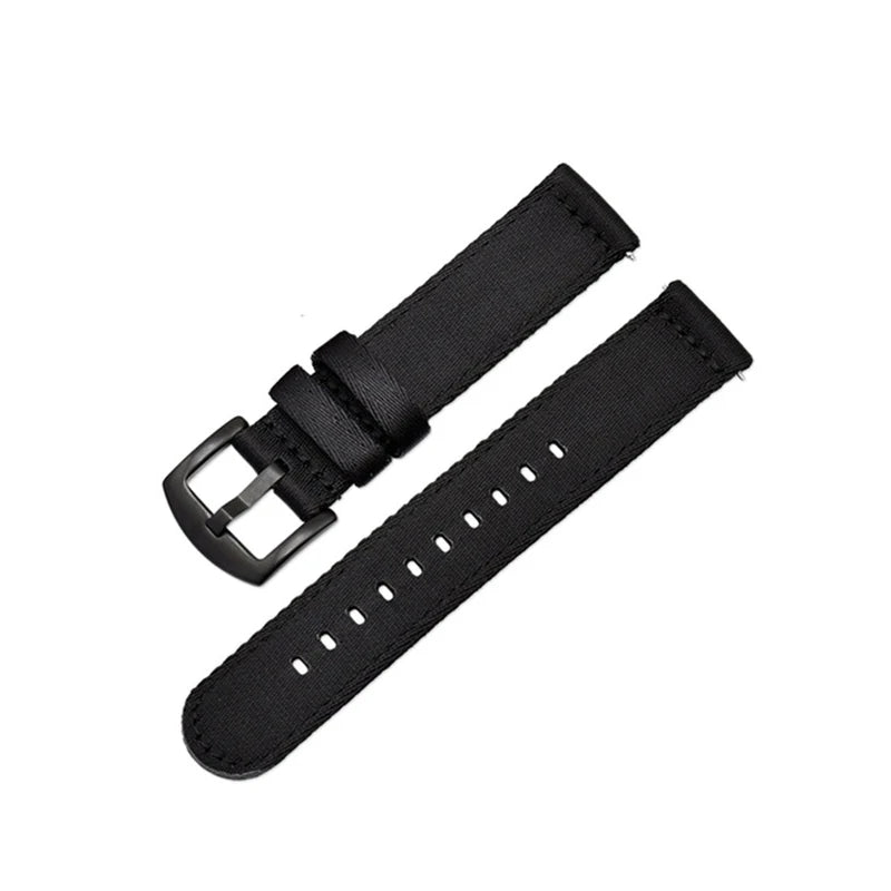 Bracelet de montre en Nylon à rayures classiques, 20mm 22mm, ceinture de sécurité brillante, libération rapide, Sport souple, accessoires de montre