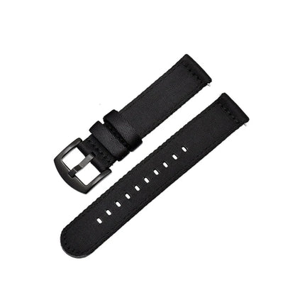 Bracelet de montre en Nylon à rayures classiques, 20mm 22mm, ceinture de sécurité brillante, libération rapide, Sport souple, accessoires de montre