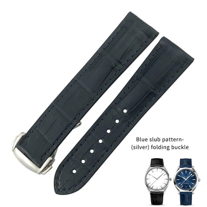 Bracelet De montre en cuir Crocodile, adapté pour Omega De Ville coaster Constellation 18mm 19mm 20mm 21mm 22mm, bracelet en peau d'alligator véritable