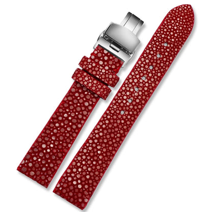 16mm bracelet de montre en cuir véritable bracelet de montre mode vert coloer rouge coloer noir coloer pour femmes bracelets de montre papillon
