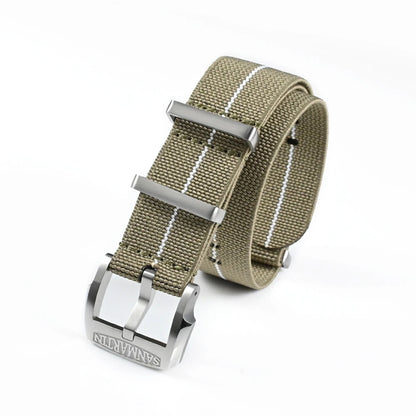 San Martin Watch Bracelet Elastic Nylon Strap 20mm Military Pilot Watch Band Universal Type Sport Paratrooper Strap Watch Parts