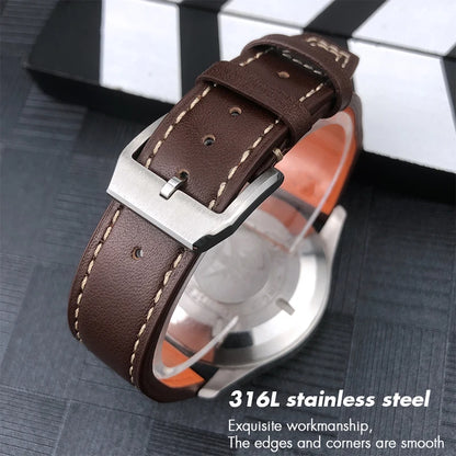 Bracelet de montre en cuir de vachette véritable, bracelet de montre marron souple, fermoir Tang, adapté pour IWC Pilot Mark 18, haute qualité, 20mm, 21mm, 22mm