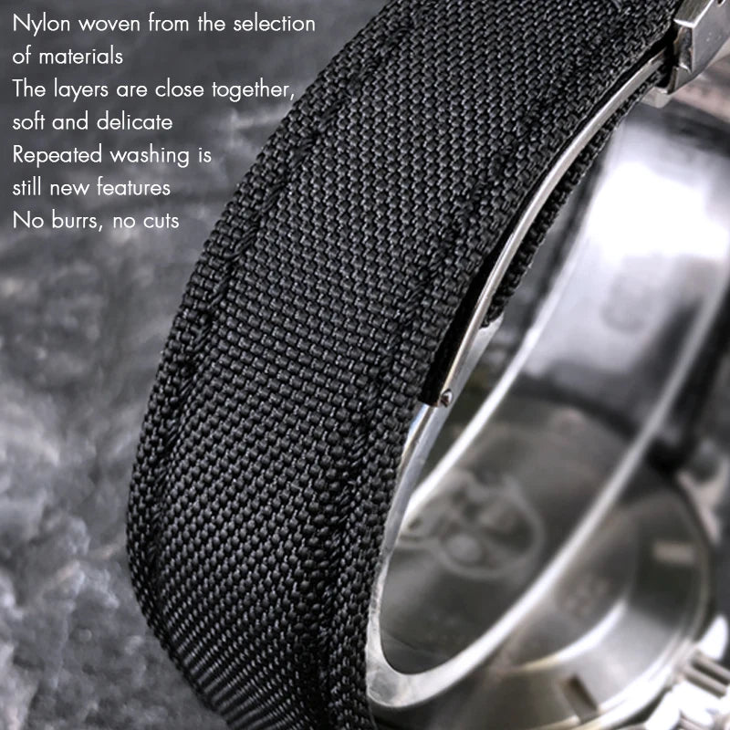 Bracelet de montre en toile de nylon de haute qualité, bracelet de montre, bracelet en cuir noir, adapté pour Tag Heuer, Aquaracer, Carrera, outils gratuits, 20mm, 22mm