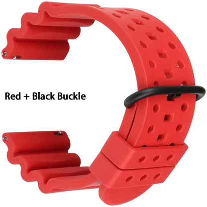 Bracelets de montre en caoutchouc à dégagement rapide, 20mm 22mm 24mm, accessoires de montre, Bracelet de montre de Sport Orange, ceinture de montre intelligente pour Casio