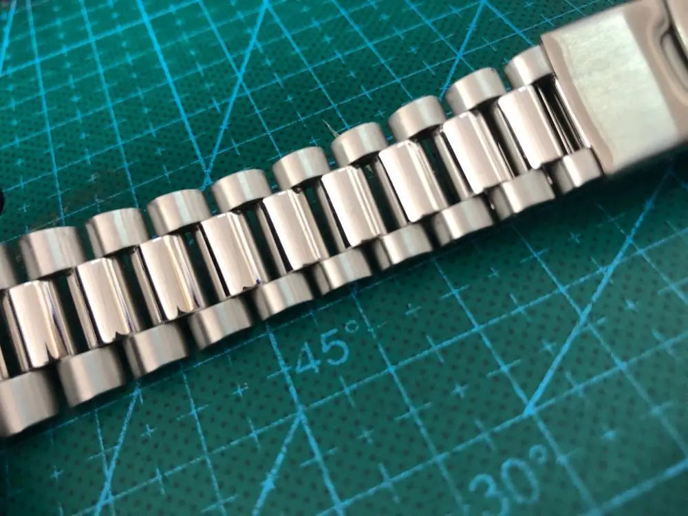 Cinturino per orologio curvo Timelee da 20 mm in acciaio inossidabile OYSTER BRACELET MOD per SKX013 SKX015