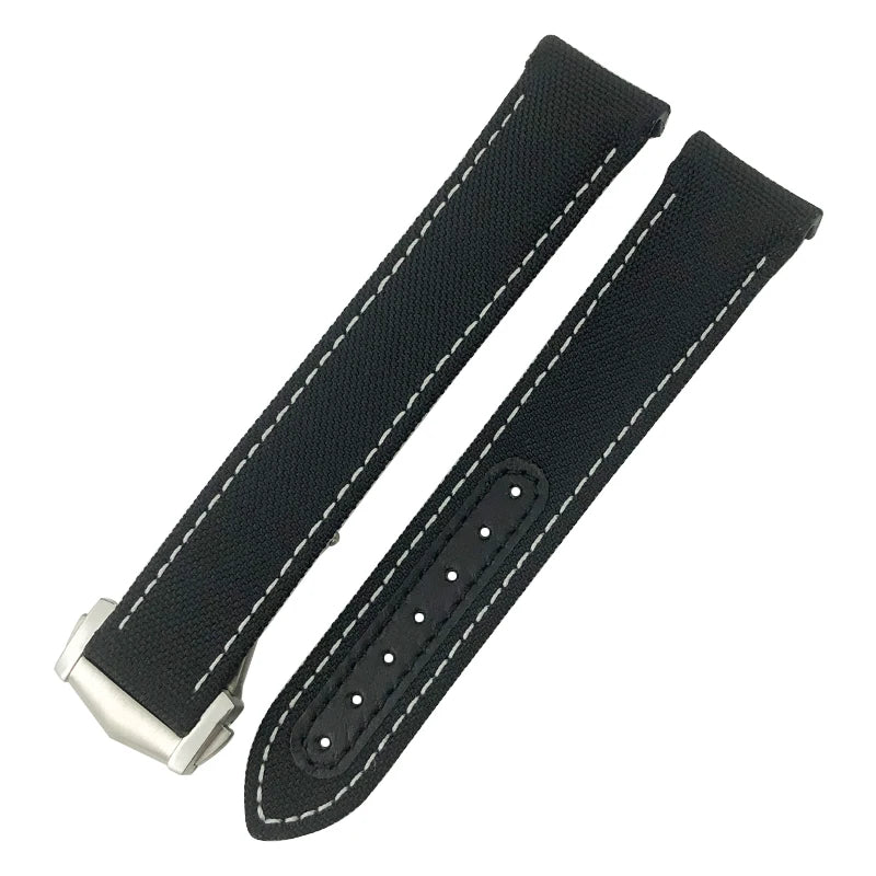 High quality nylon fabric watch strap, suitable for Omega, Wake A, TERRA, 150, Seam84, HouseDiver, 300, Planet, Ocean, blue strap 19mm, 20mm, 21mm