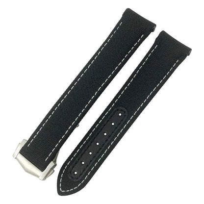 High quality nylon fabric watch strap, suitable for Omega, Wake A, TERRA, 150, Seam84, HouseDiver, 300, Planet, Ocean, blue strap 19mm, 20mm, 21mm