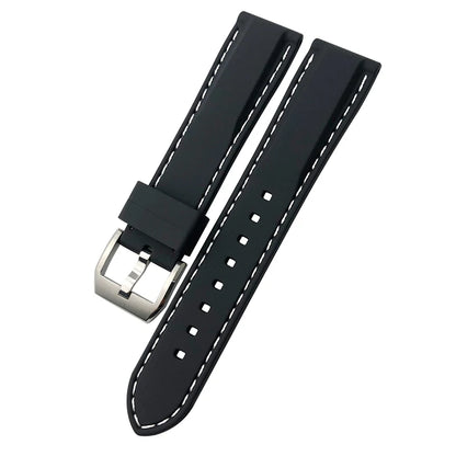 Bracelet de montre en caoutchouc et Silicone, 20/21/22mm, adapté pour IWC MARK Pilot Spitfire PORTOFINO IW 377701   IW 356501   Bracelets IW327 pour hommes