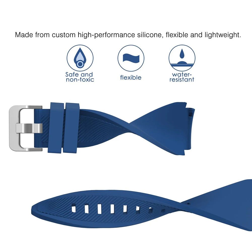 22mm soft silicone strap for Samsung Galaxy Watch 3 46mm Gear S3 Huawei Watch GT GT2 46mm comfortable strap for Amazfit GTR 47mm