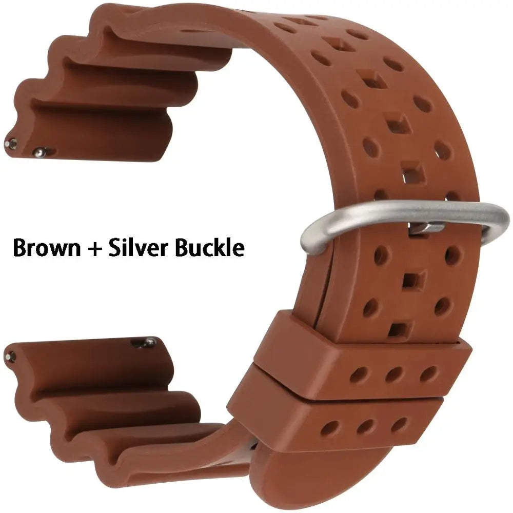 Bracelets de montre en caoutchouc à dégagement rapide, 20mm 22mm 24mm, accessoires de montre, Bracelet de montre de Sport Orange, ceinture de montre intelligente pour Casio