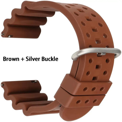 Bracelets de montre en caoutchouc à dégagement rapide, 20mm 22mm 24mm, accessoires de montre, Bracelet de montre de Sport Orange, ceinture de montre intelligente pour Casio