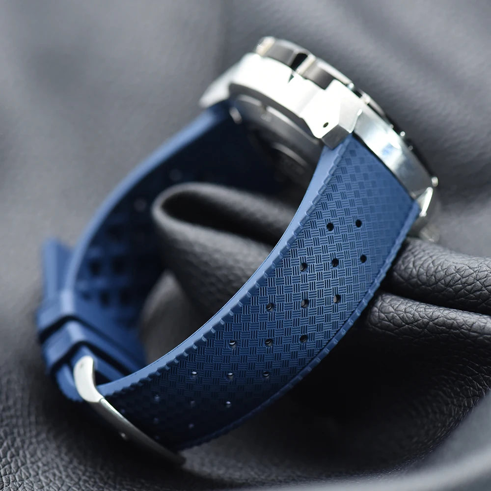 Premium FKM Rubber Watch Band Quick Release 18mm 20mm 22mm 24mm Rubber Watch Strap Smart Watch Bracelet