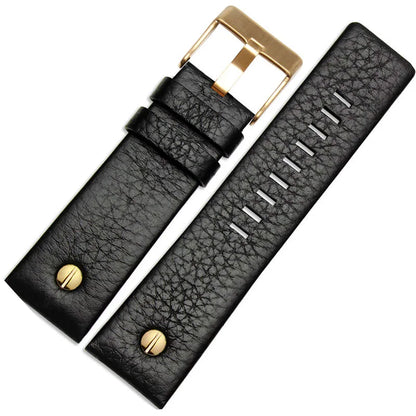 Genuine Leather Watch Strap 22 24 26 27 28 30 32mm, for Diesel DZ7370 DZ7313 DZ7413 DZ7257, leather watch band