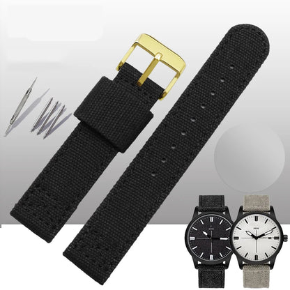 Cinturino di orologio in tela spessa per SEIKO 5/Casio/Citizen, cinturino sportivo confortevole, 18mm 20mm 22mm, ventilato