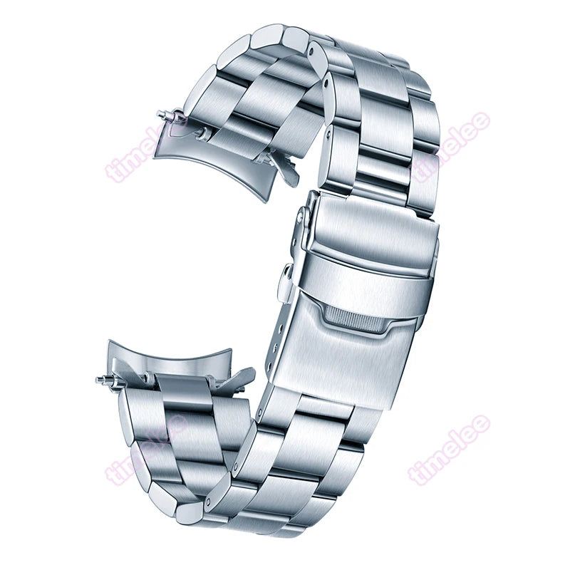 Timelee - Cinturino per orologio in acciaio inossidabile, 22 mm, estremità curva, MOD per SKXHouseSKX009 SKX011
