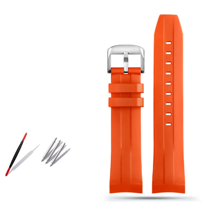 Rubber and silicone dustproof watch strap for Tissot 1853, T 120417 T120.417 men's watch strap accessories with a 22mm curved end
